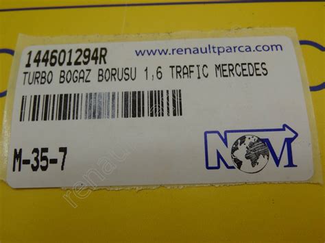 Trafic 3 - Mercedes Turbo Boğaz Borusu Ucu 144601294R - NOM OTO