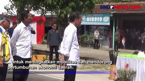 Jokowi Resmikan 7 Ruas Jalan Dan 1 Jembatan Senilai Rp162 Milar Di