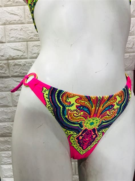 Bikini Mandala Fluor Vinculado Con Aro Alealon Cl