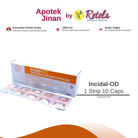 Jual INCIDAL OD 10MG 1 STRIP 10 TABLET Shopee Indonesia