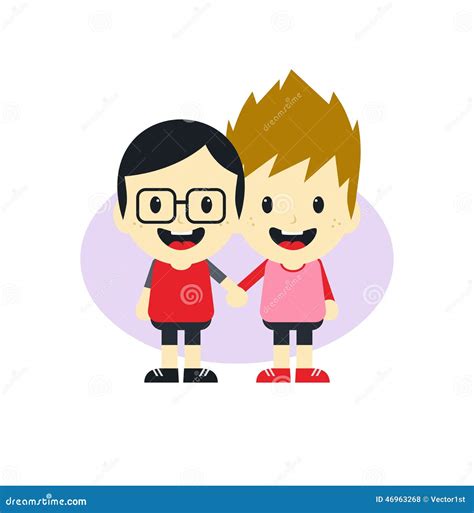 Adorable Gay Cartoon Character Stock Vector Illustration Of Decision Adult