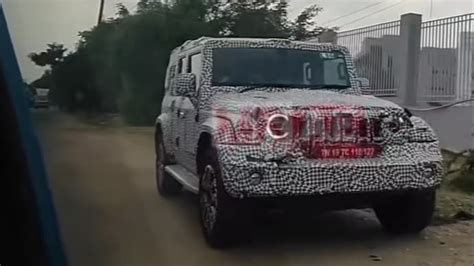 Mahindra Thar 5 Door Spied Testing Again New Features Revealed India