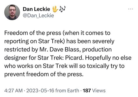 Trekkie Bill On Twitter Rt Daveblass Bashing Picard And Then Asking