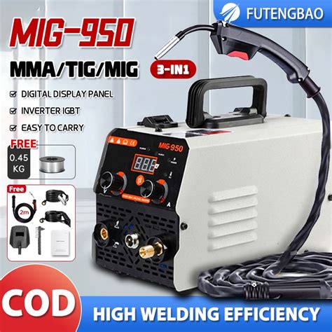 MIG Welding Machine Gasless MIG MMA 3IN1 Portable Inverter IGBT DC ARC