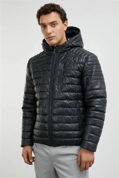 Утепленная кожаная куртка Urban Fashion For Men 656931003 цены в Москве ...