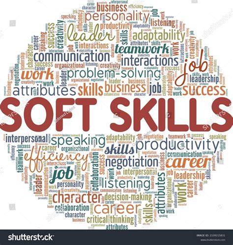 Soft Skills Conceptual Vector Illustration Word Royalty Free Stock