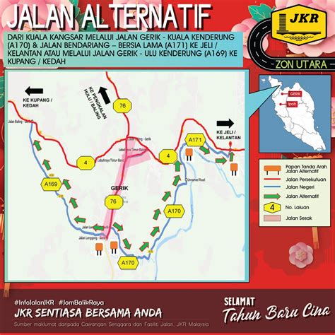 Berita Rtm On Twitter Rt Ipjkr Official Panduan Jln Alternatif Zon