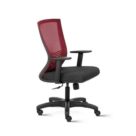 Transteel Reflex Mid Back Ergonomic Office Chair With Mesh Back And