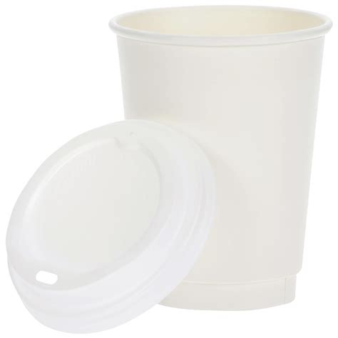 Imprint Full Color Insulated Paper Cup With Lid Oz L