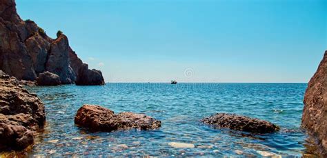 Nude Beach Or Virgin Nature Summer Time View Sunset At Beautiful Mountains Calming Crystal