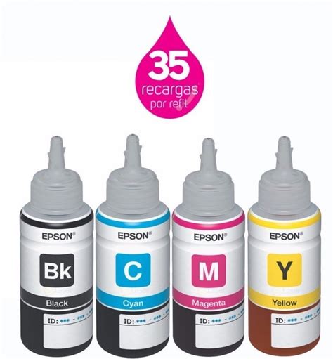 Kit Refil Tinta Original Epson P Impressora L L L R