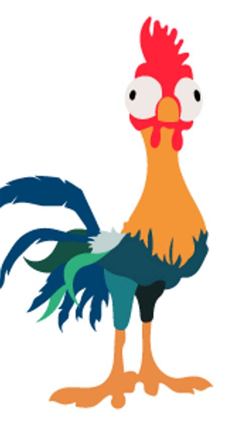 Moana Hei Hei The Rooster Sticker Cartoon Stickers Rooster Disney