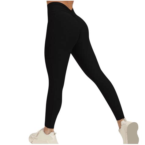 Hfyihgf V Back Scrunch Butt Lifting Leggings For Women Soft High