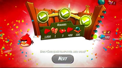 Angry Birds 2 Reds Rumble Daily Challenge Today Youtube