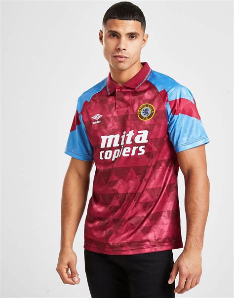 Umbro Aston Villa FC 1990 Home Retro Shirt - Football Shirt Culture ...