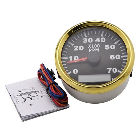 52 Mm Gauge 12V Blauwe Led Tacho Gauge Toerentelle Grandado