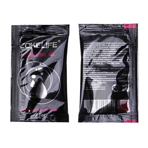 Cokelife Instock Packed Natural Sachets Personal Sex Lubricant Water