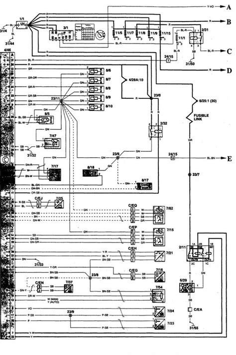 Volvo 960 1996 Wiring Diagrams Fuel Controls