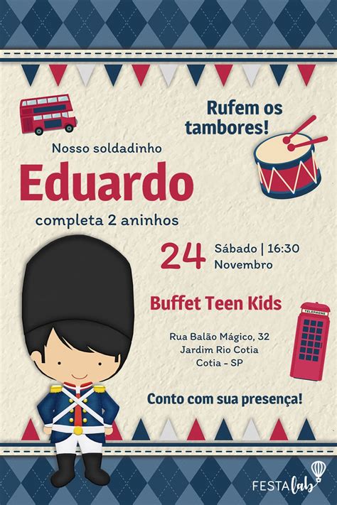 Convites De Aniversário Em Inglês