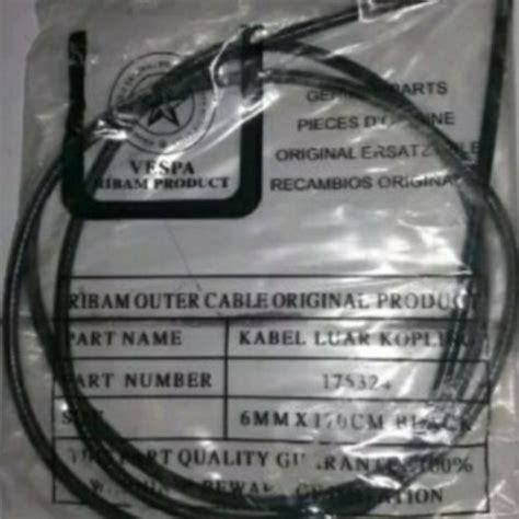 Jual Kabel Luar Hitam Kopling Rem Depan Gas Gigi Verseneling Vespa