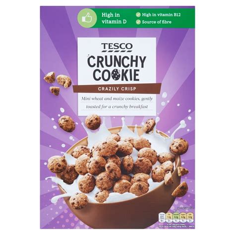 Tesco Crunchy Cookie Cereal 325g Tesco Groceries