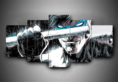 Nightwing 1 Dc 5 Panel Canvas Art Wall Decor Canvas Storm