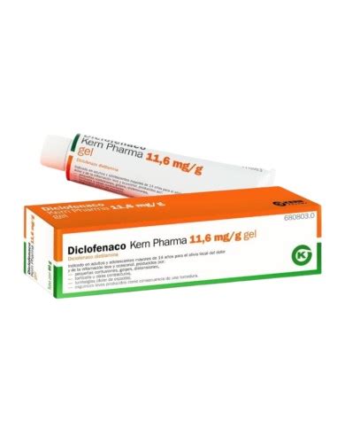 Comprar Diclofenaco Kern Pharma 11 6 MG G Gel Topico 60 G Farmacia Angulo