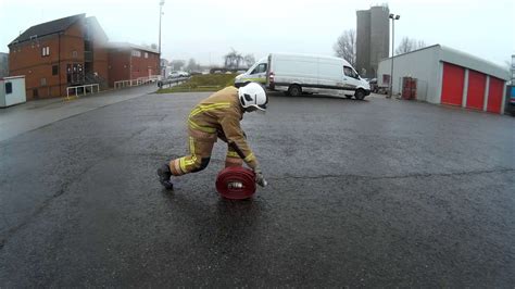 Nfrs Recruit Training Rolling Out Mm Hose Youtube