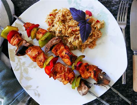 Easy Monday Kebabs With Fried Rice And A Yoghurt Cucumber Side Eating