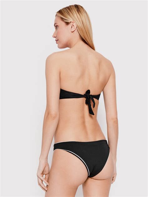 KARL LAGERFELD Dół od bikini KL22WBT07 Czarny Modivo pl