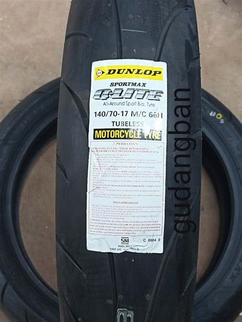 Dunlop Sportmax Qlite 140 70 17 Ban Luar Motor Tubeless FREE PENTIL