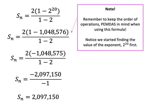 Finite Geometric Series Math Lessons