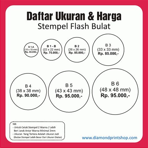 ALL PRODUCT » STEMPEL FLASH / CEPAT » Stempel Bulat » Stempel Bulat ...