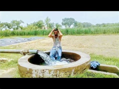 Beautiful Tubewell Swimming In Village Pakistani Boy Full Enjoye