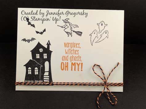 Jenny G Paper Crafts Vampires Witches And Ghosts Oh My