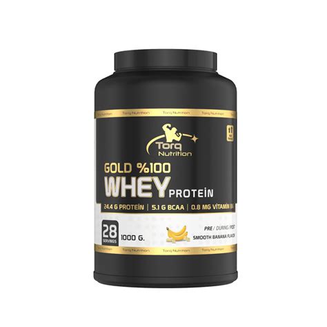 GOLD 100 WHEY PROTEİN TOZU Muz 1000 Gr 28 Servis