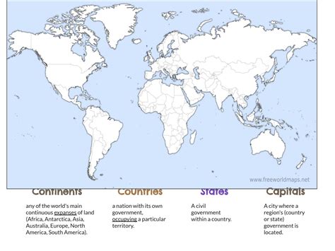 SOLUTION: Maps, Continents, Countries, States, and Capitals Review ...