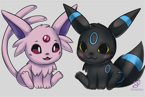 New Fan Art Espeon X Umbreon R Pokemon