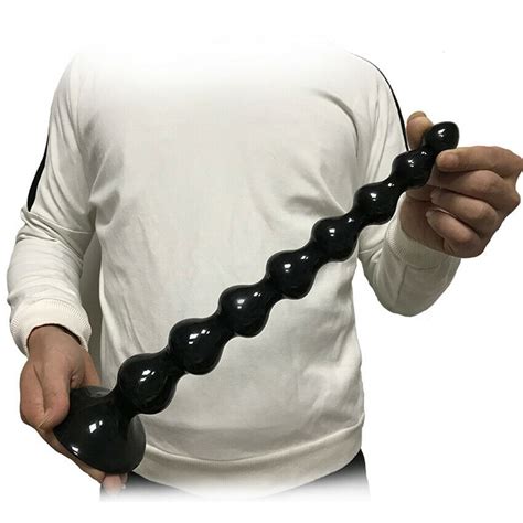 14 Super Long Butt Anal Beads Plug Huge Suction Cup Wide Dildo Women Sex Toy EBay