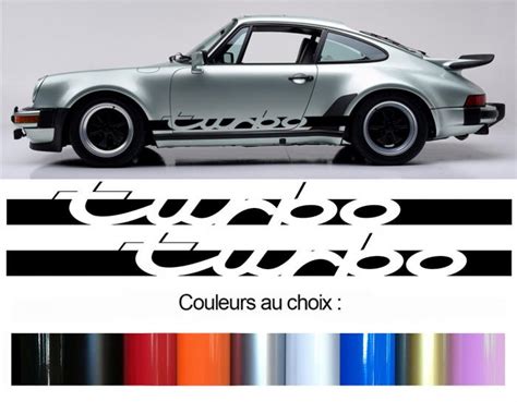 Sticker BANDES PORSCHE 911 930 TURBO