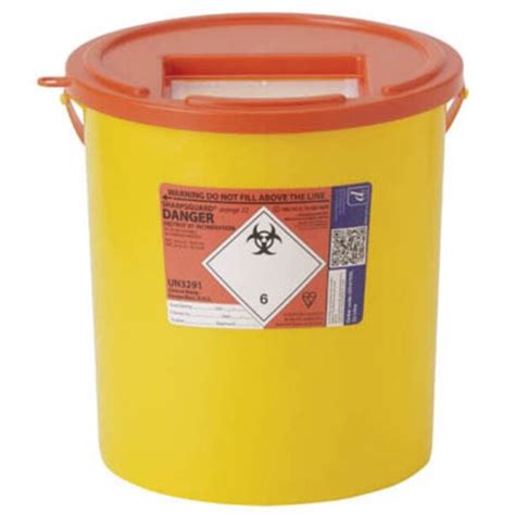 Sharpsguard Orange Multi Purpose L Sharps Container With Pail