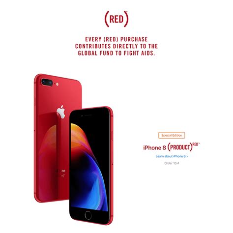 Apple launches iPhone 8 and iPhone 8 Plus (PRODUCT)RED edition