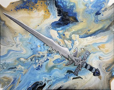 Mystical Sword Painting By Heather Christian Iglesias Pixels