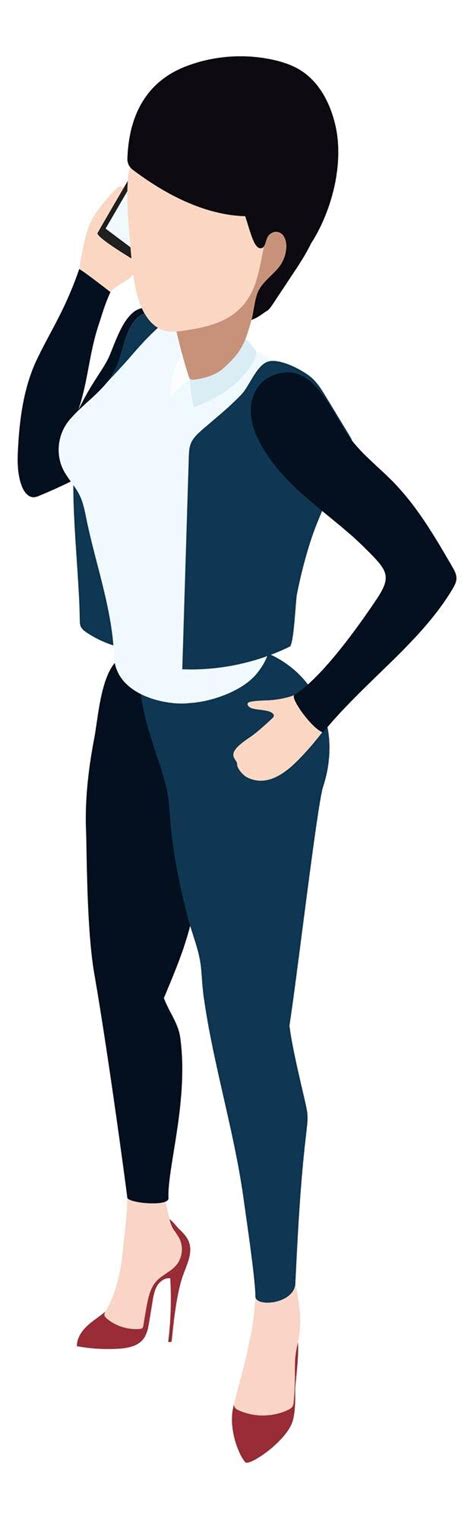 Premium Vector Businesswoman Making Work Call Woman Talking On Phone