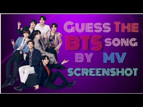 Guess The BTS Song By Mv Screenshot YouTube