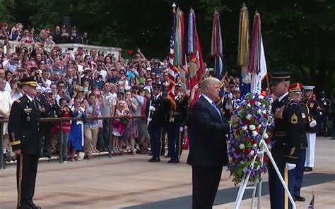 Video President Trump Lays Wreath At Tomb Of Unknown Soldier And