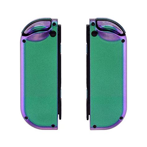 Extremerate Chameleon Green Purple Joycon Handheld Controller Housing