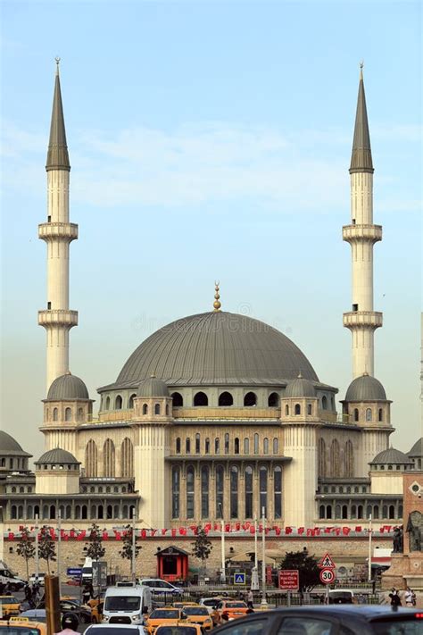 Newly Built Taksim Mosque At The Famous Taksim Square Istambul Turkey