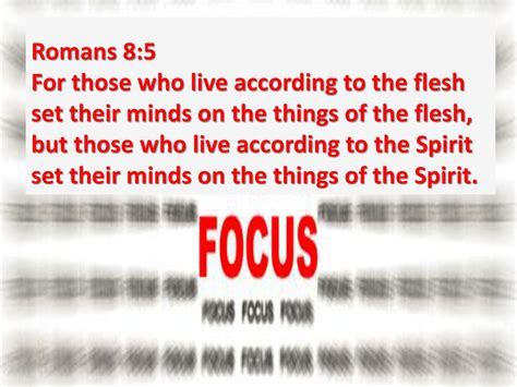 Romans 8 5 For Those Who Live According To The Flesh Set Their Minds On