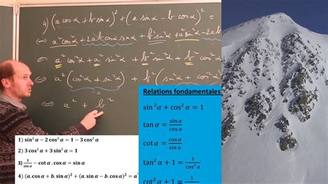 Identité trigonométrique relations fondamentales Trigonométrie